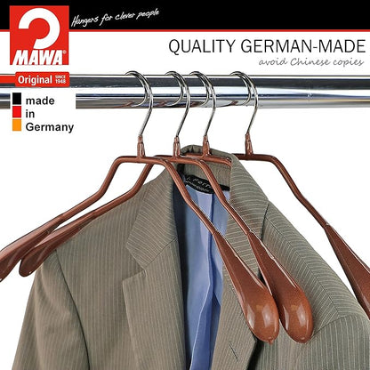 Mawa by Reston Lloyd, Non-Slip Steel Suit/Jacket Hanger, Wide Supportive Sholders with Rotating Hook, Copper, 1 Piece