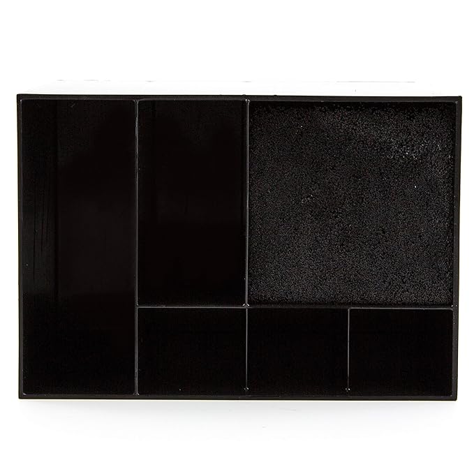 Salon Supply Co Hair Dresser Organizer - Shear Holder for Stylist - Hairstylist Organizer for Station - Scissor Holder Box - Hairstylist Accessories - Holder for Scissors (Black)