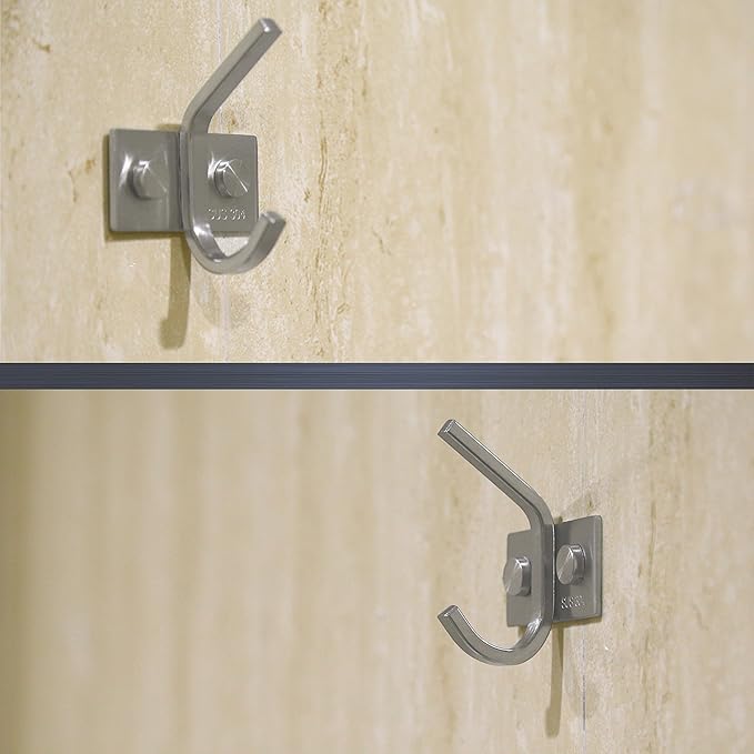 WEBI Robe Hook, Heavy Duty Brushed Stainless Steel 304 Coat Hook Rail Towel Rack, Great Home Storage & Organization for Bedroom, Bathroom, Foyer, Hallway, 1 Hook in 2-Pack