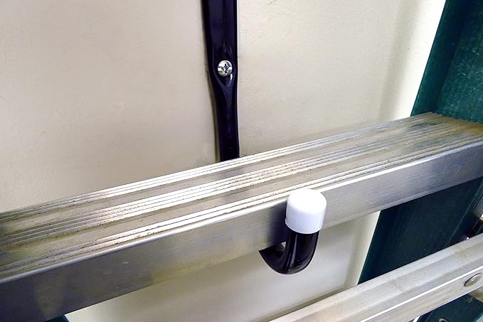 Shepherd Hardware 8089E Heavy Duty Steel 5-Inch Garage Storage Utility Hooks, 4 Pack, Black